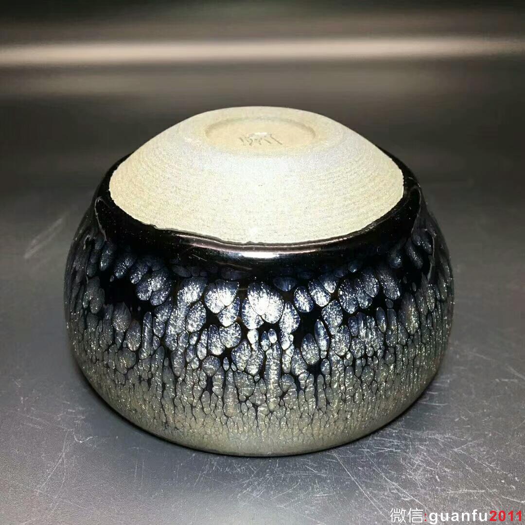 省級大師-闕梅嬌老師 油滴盞：口徑7.8*8.6*5.1