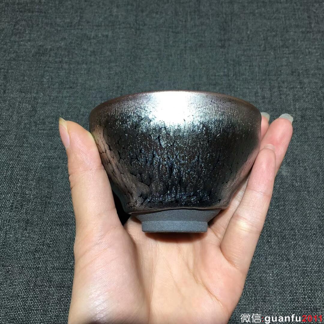 范奇明老師 油滴束口盞：口徑8.5*5.8