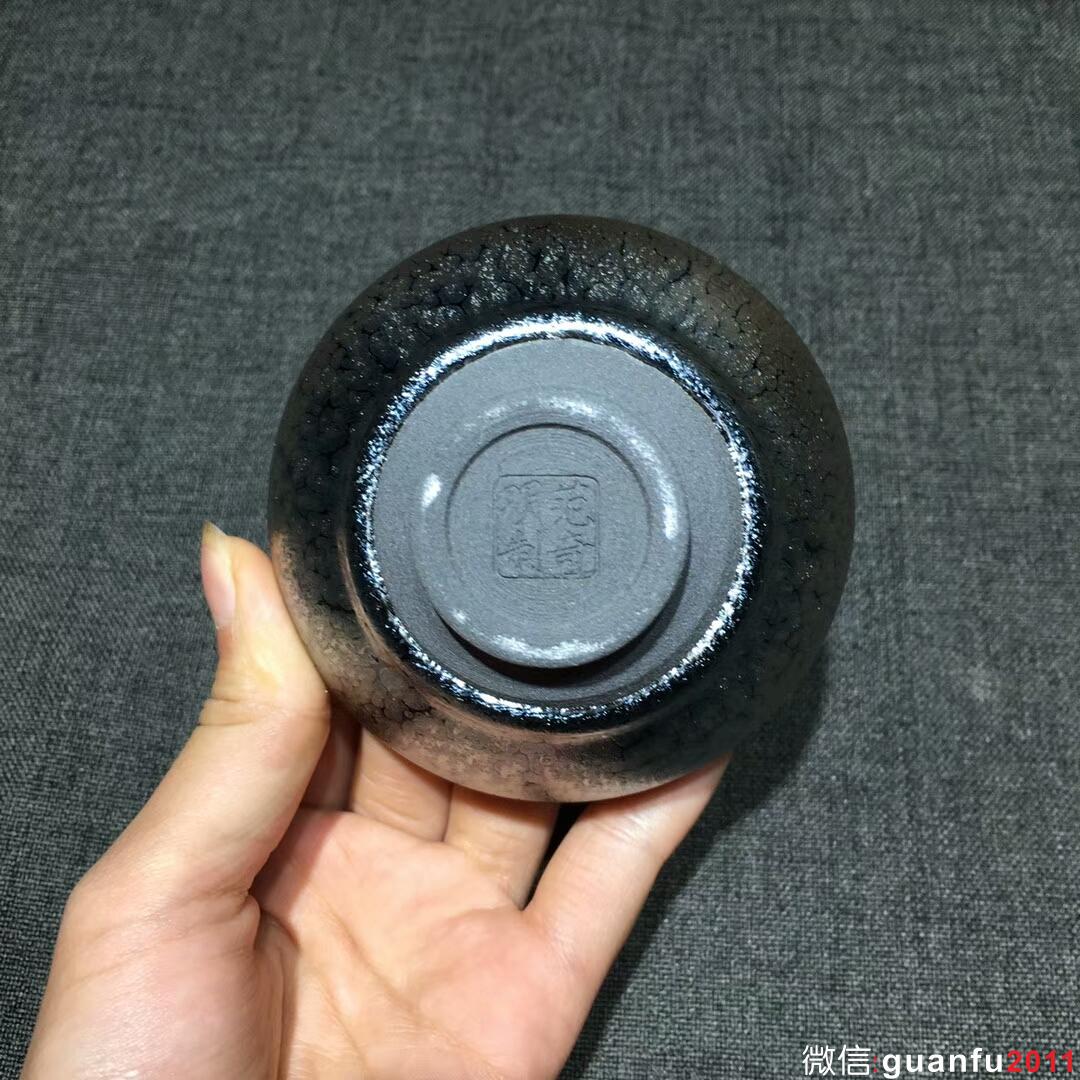 范奇明老師 油滴束口盞：口徑8.5*5.8