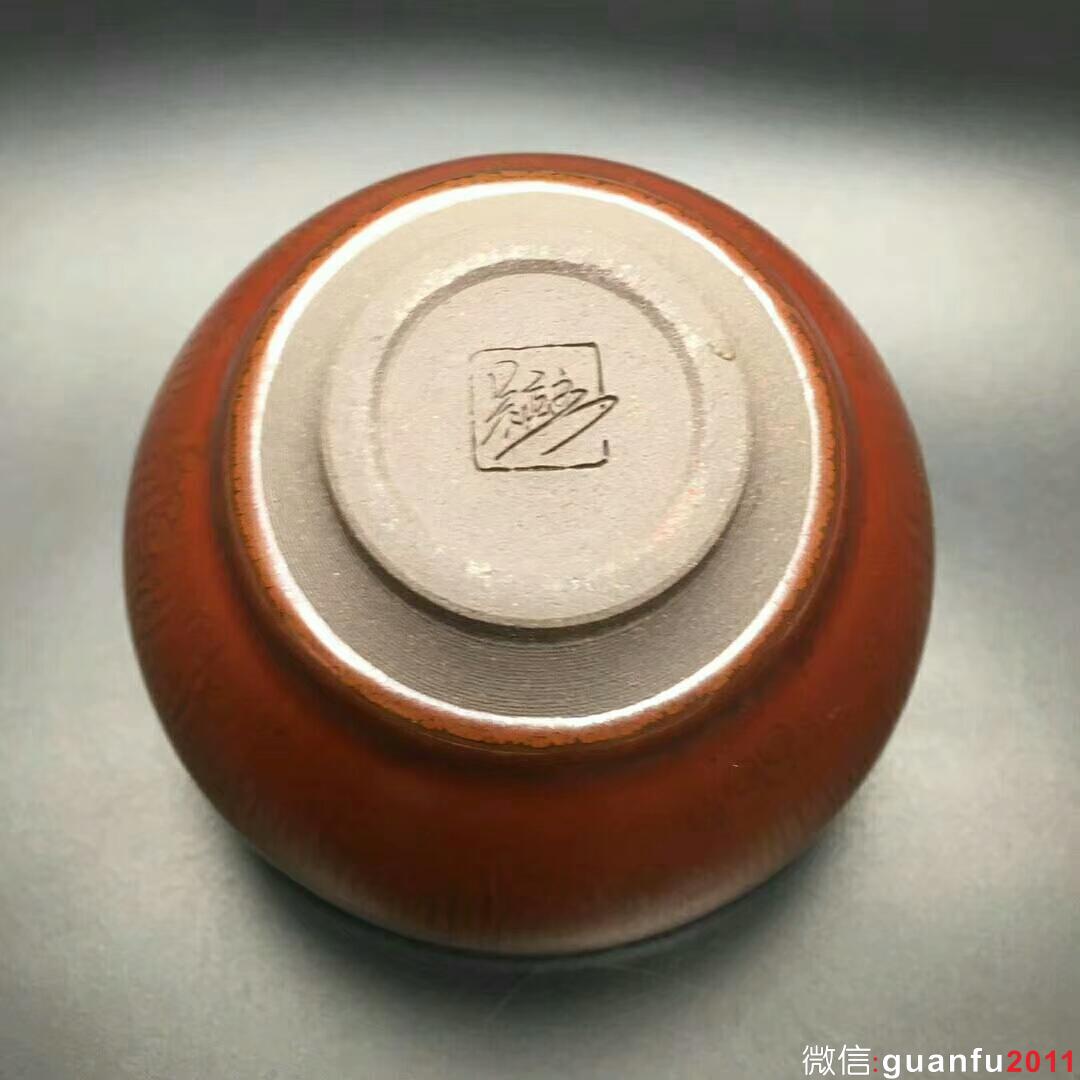 省級大師-吳立主師傅 柿紅：口徑8.8*5.3