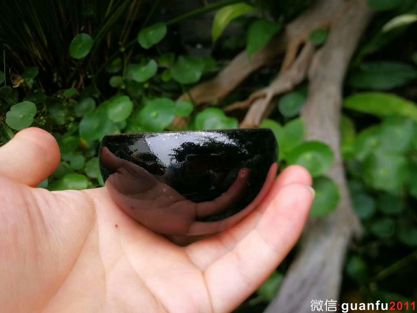 張中欽老師 烏金盞：口徑7*4.2