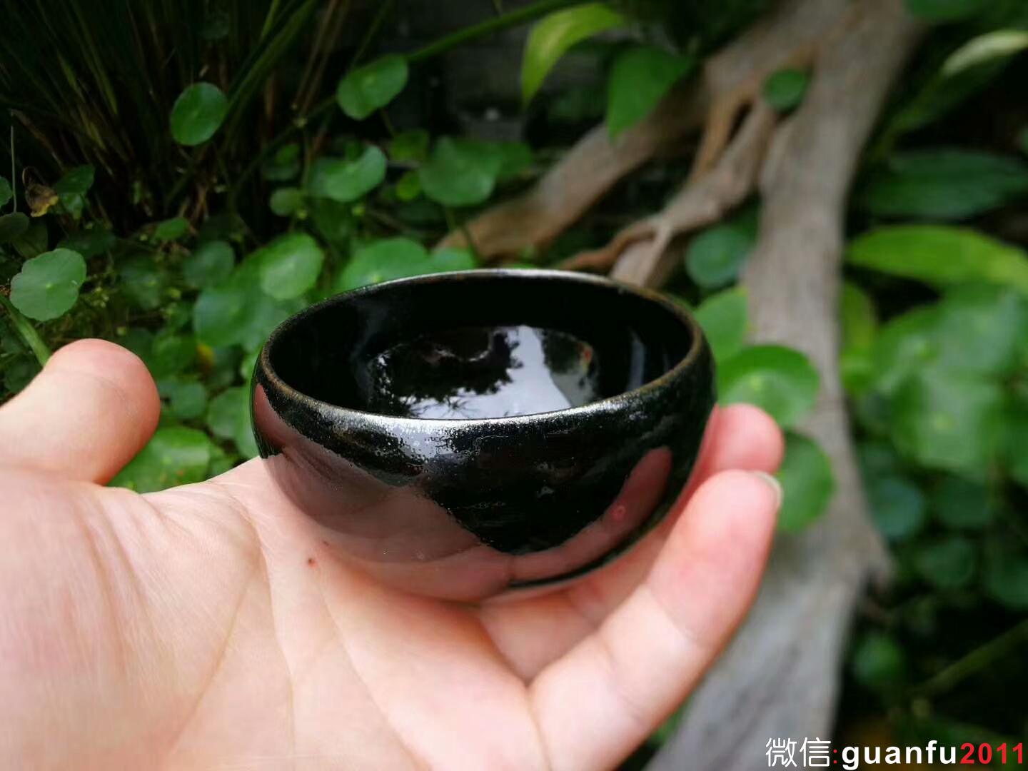 張中欽老師 烏金盞：口徑7*4.2