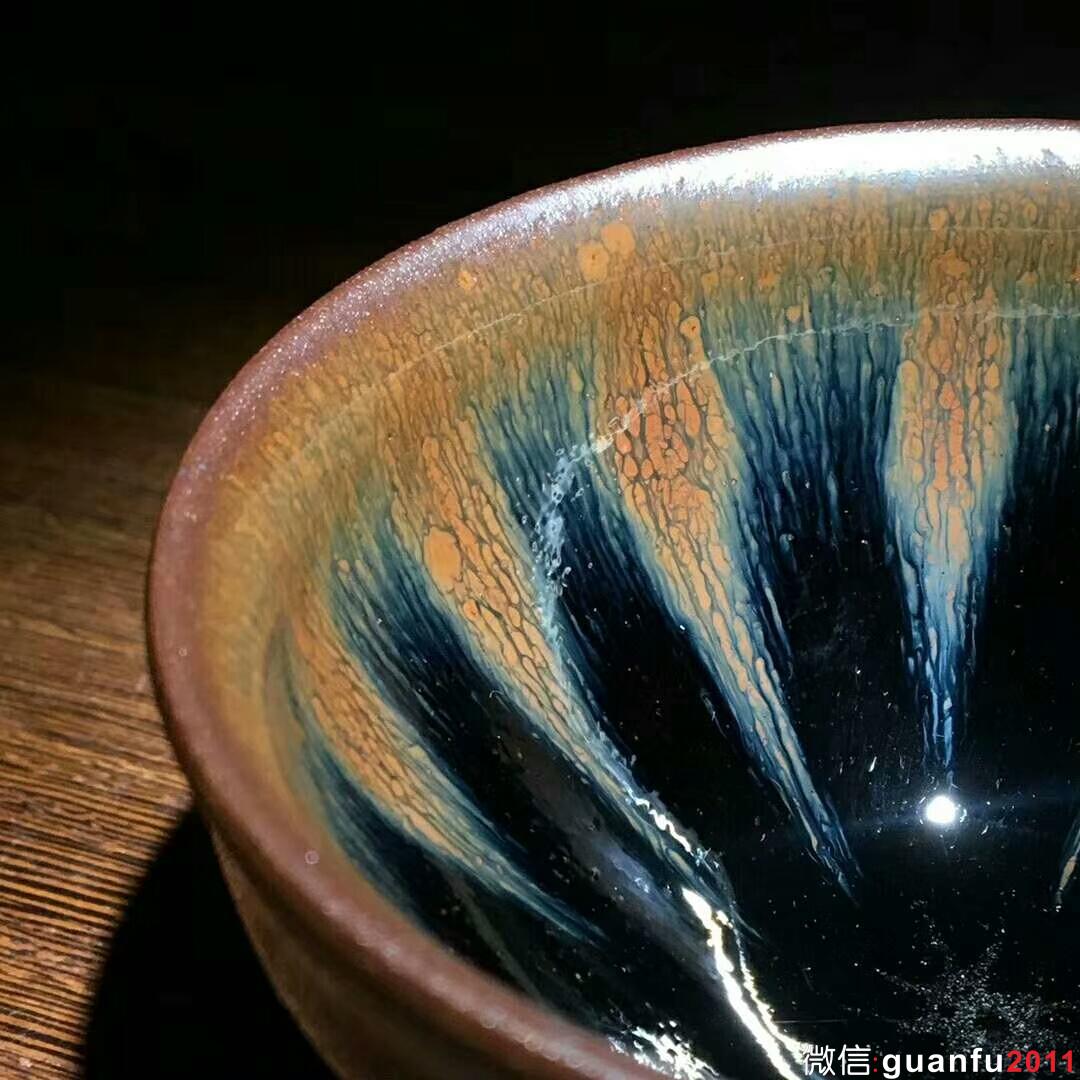 省級大師吳立主師傅 窯變西瓜花：口徑8.4*4.9