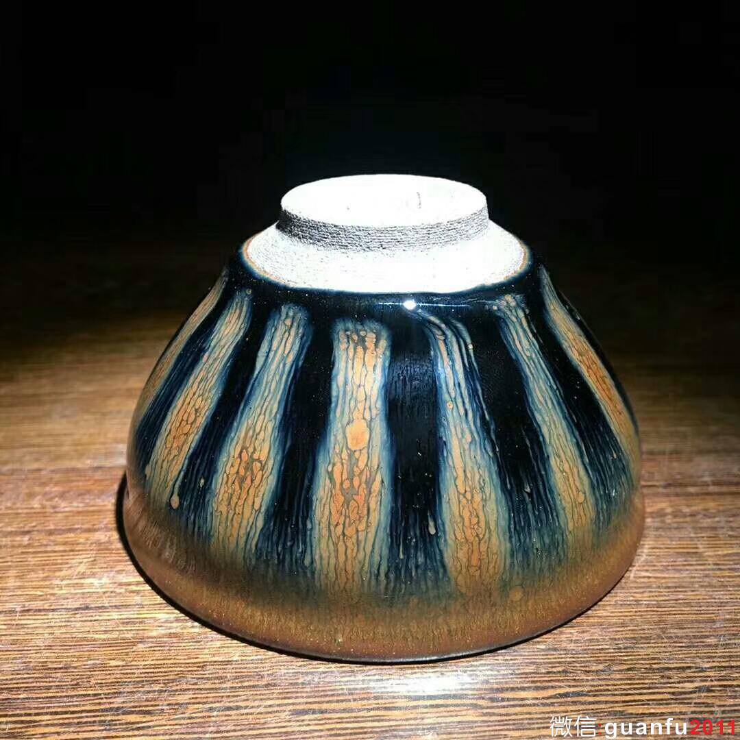 省級大師吳立主師傅 窯變西瓜花：口徑8.4*4.9