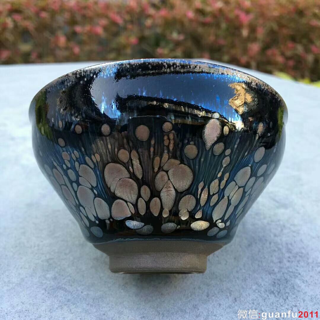 巫貴豪師傅 黑底金滴：口徑9.2*5.2