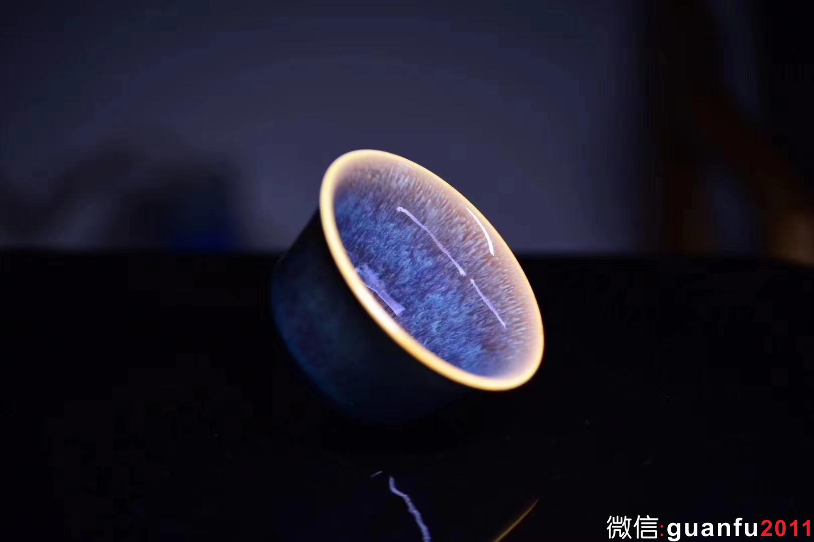 范澤鋒：星月盞 夢之藍 口徑:9高：5