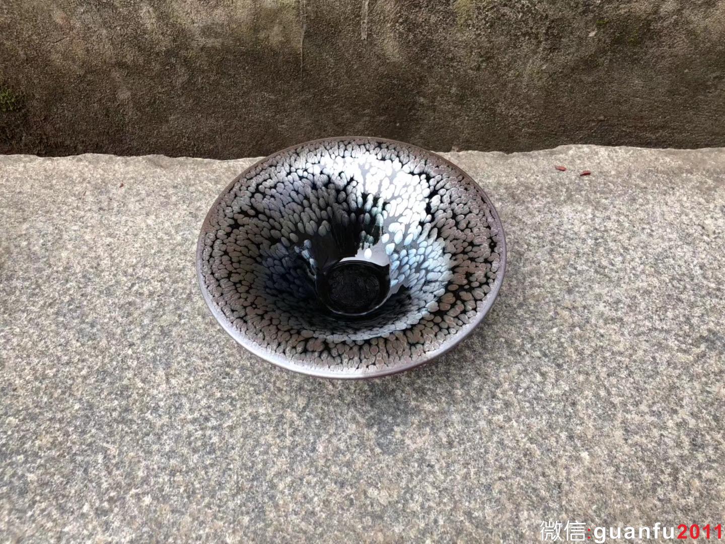 李昌海老師 第一件 鷓鴣斑大器  鷓鴣斑 晶鉆體一流  口：18.8高：7.5