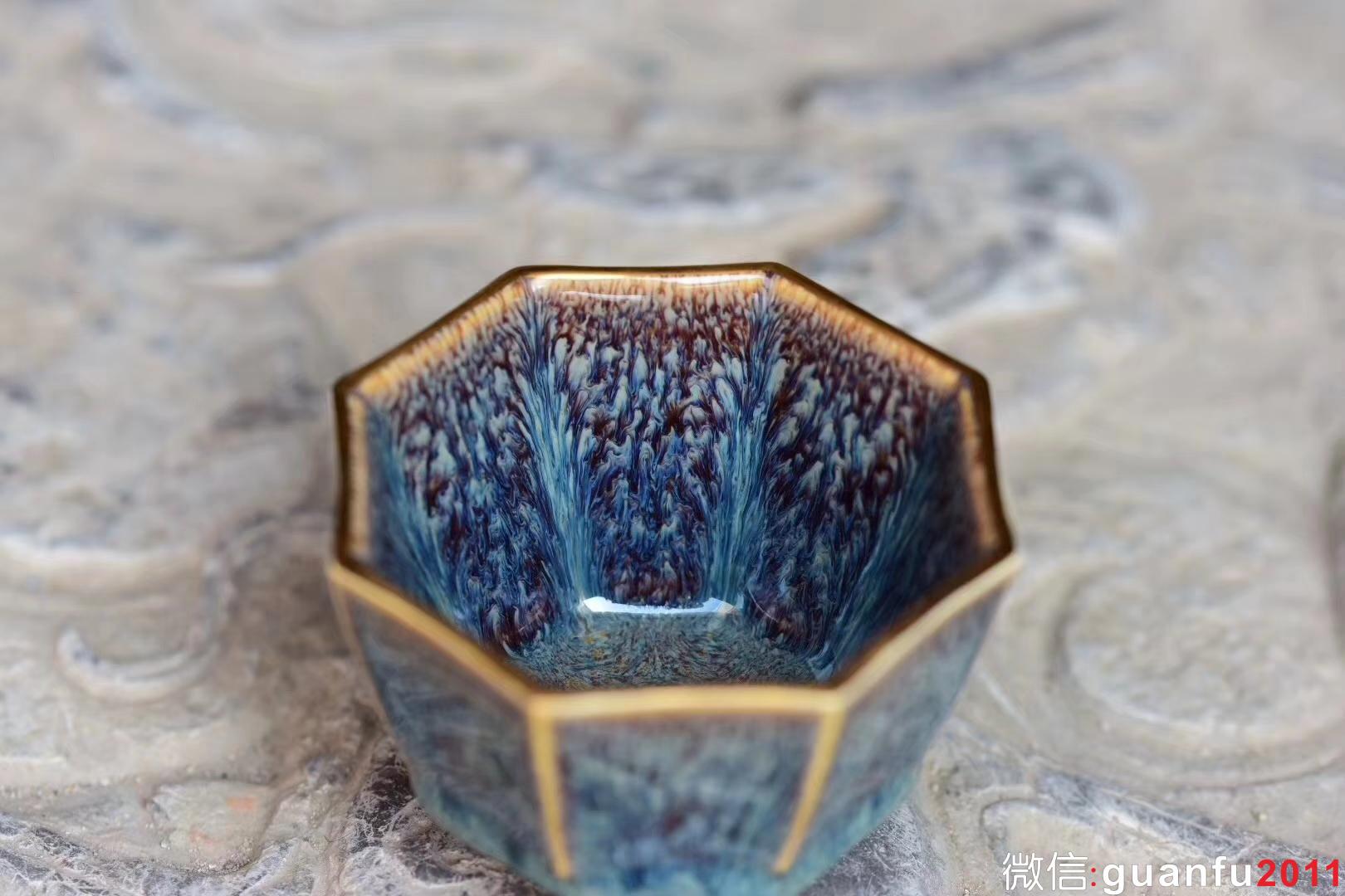 范澤鋒老師 【漢風(fēng)八韻】星月盞 描金邊 口徑:8.6公分高5.5公分