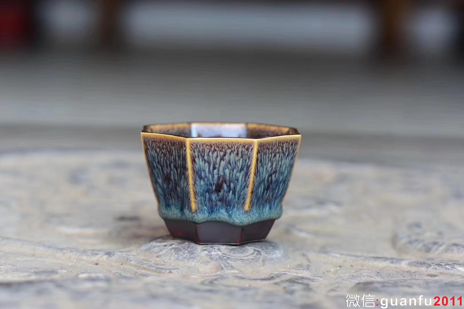 范澤鋒老師 【漢風(fēng)八韻】星月盞 描金邊 口徑:8.6公分高5.5公分