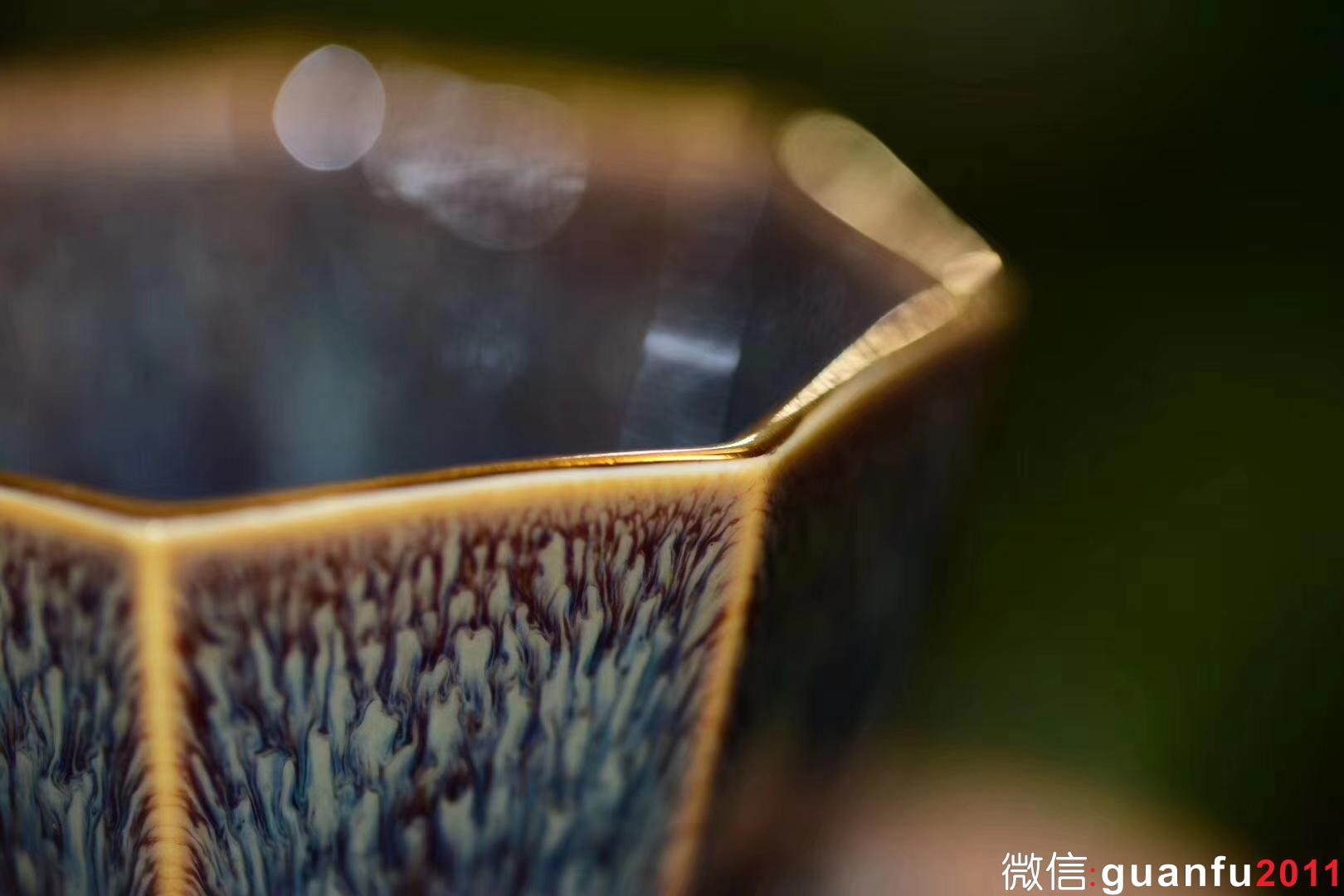 范澤鋒老師 【漢風(fēng)八韻】星月盞 描金邊 口徑:8.6公分高5.5公分