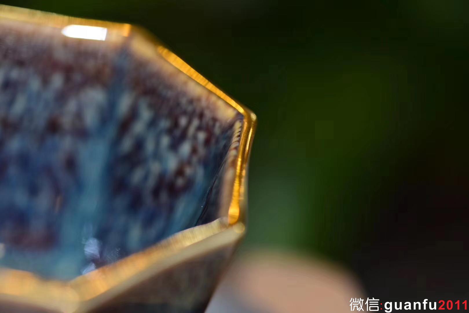 范澤鋒老師 【漢風(fēng)八韻】星月盞 描金邊 口徑:8.6公分高5.5公分