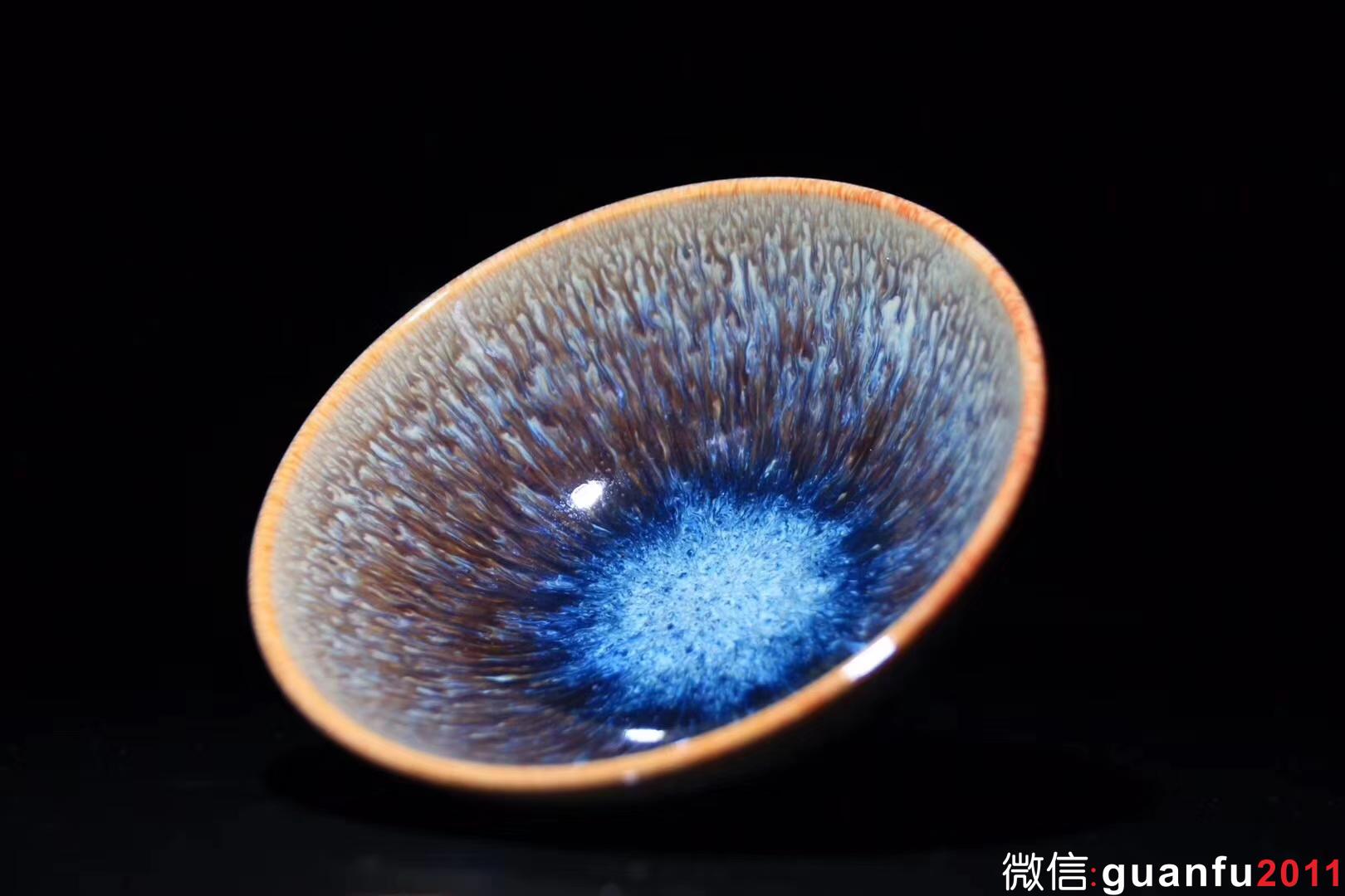 范澤鋒老師 海水釉天目 口徑9.6 高4.5