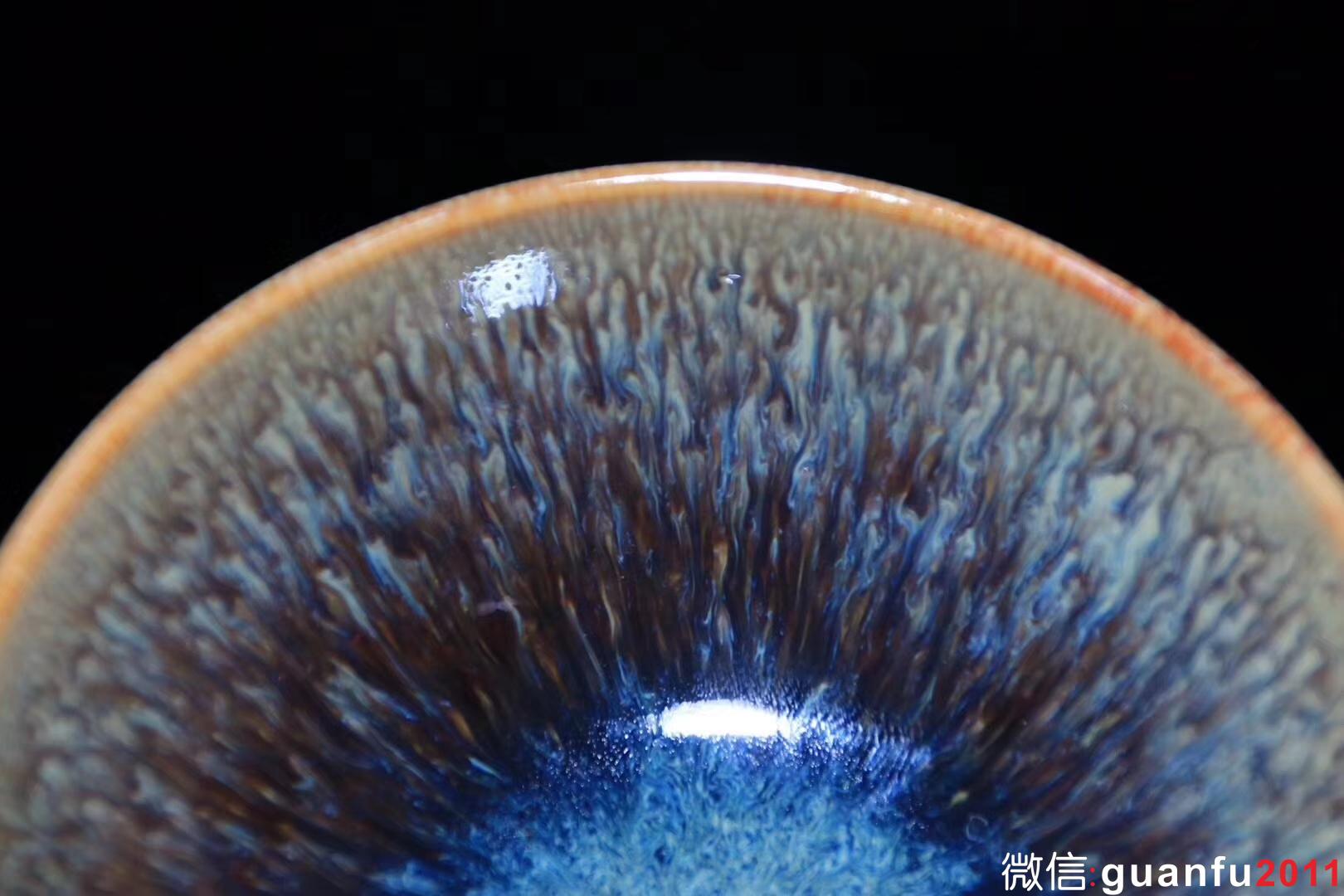 范澤鋒老師 海水釉天目 口徑9.6 高4.5