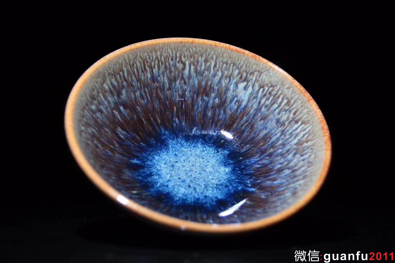 范澤鋒老師 海水釉天目 口徑9.6 高4.5