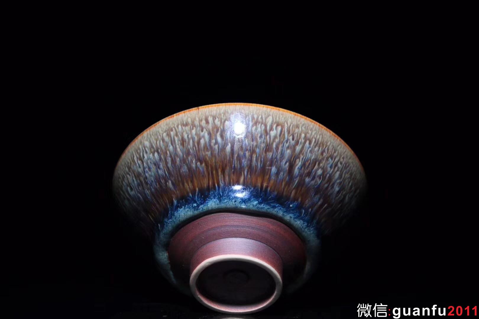 范澤鋒老師 海水釉天目 口徑9.6 高4.5