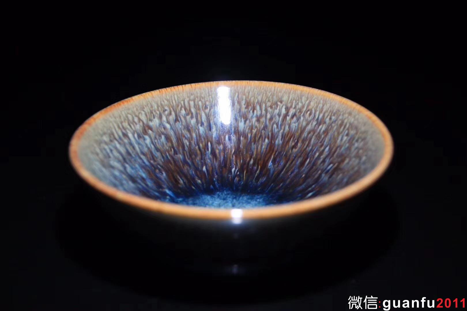 范澤鋒老師 海水釉天目 口徑9.6 高4.5