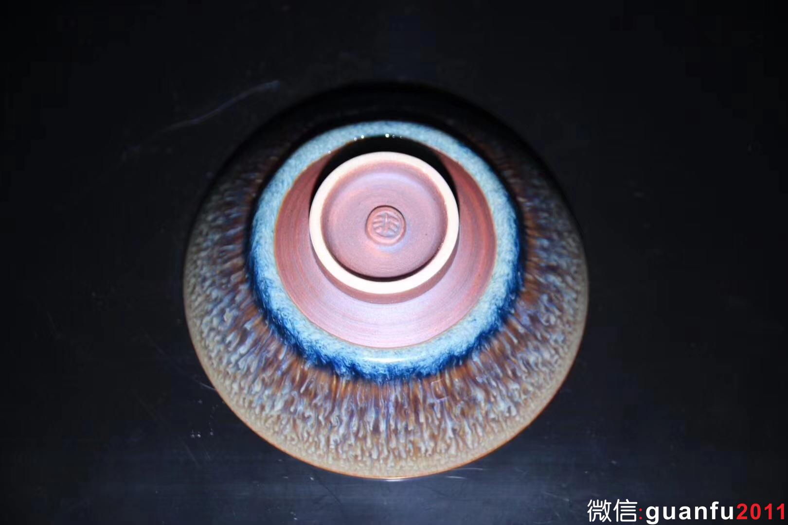 范澤鋒老師 海水釉天目 口徑9.6 高4.5