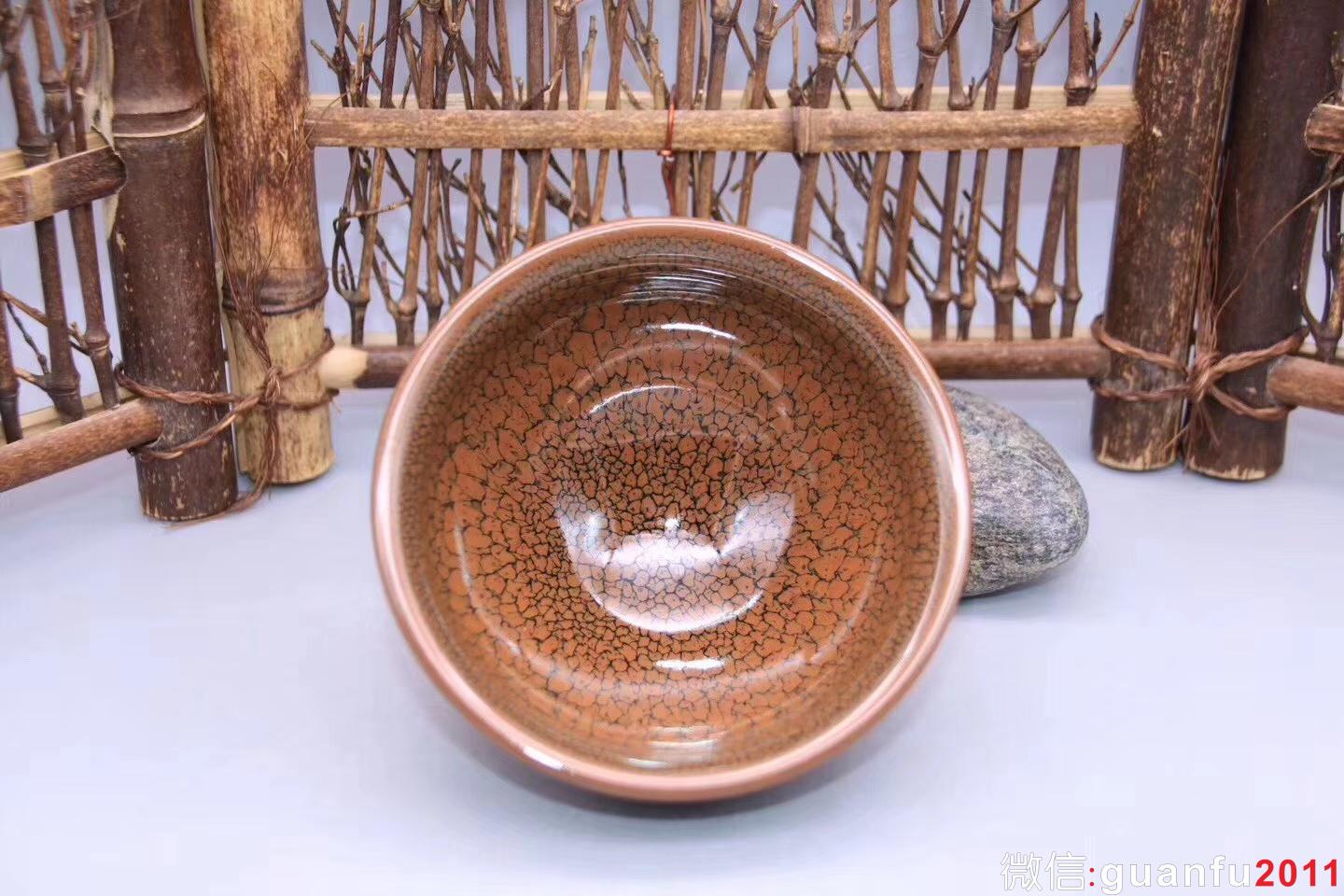陳大鵬老師作品：束口·鷓鴣斑茶盞，完美無瑕精品、9.8cm 5.2cm
