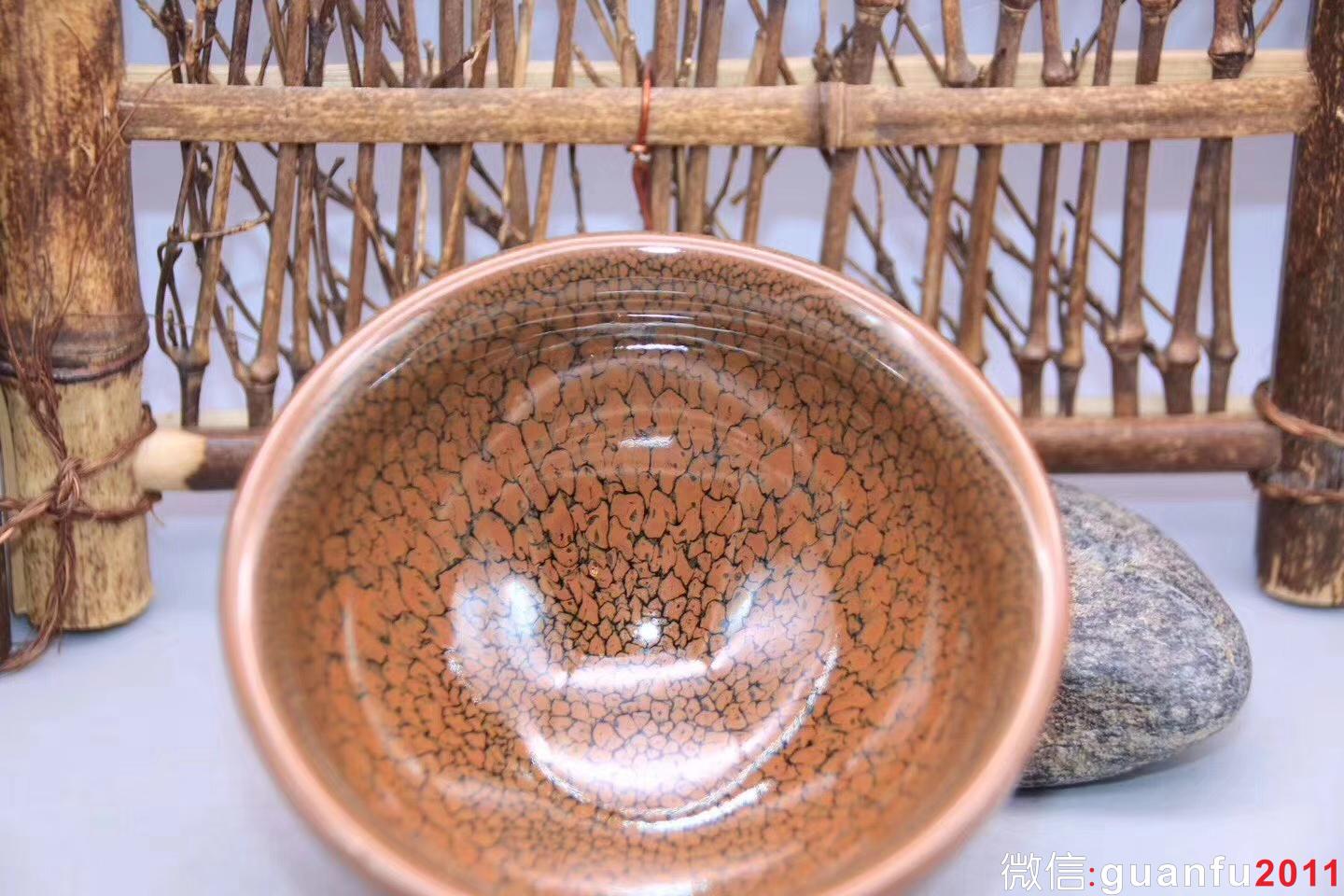 陳大鵬老師作品：束口·鷓鴣斑茶盞，完美無瑕精品、9.8cm 5.2cm