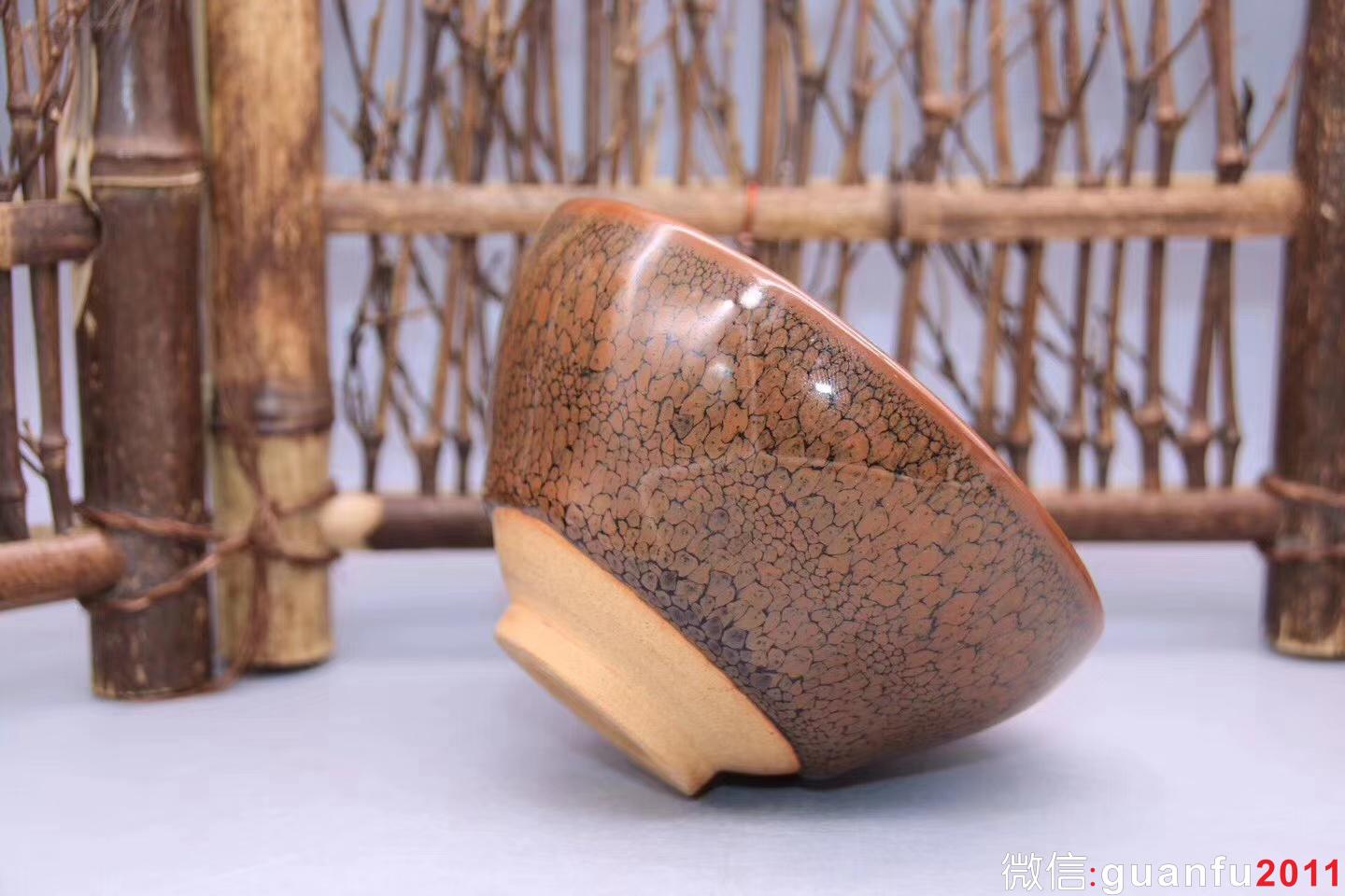 陳大鵬老師作品：束口·鷓鴣斑茶盞，完美無瑕精品、9.8cm 5.2cm