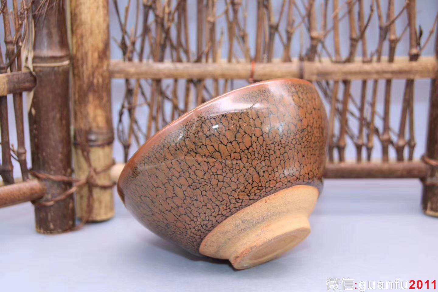 陳大鵬老師作品：束口·鷓鴣斑茶盞，完美無瑕精品、9.8cm 5.2cm