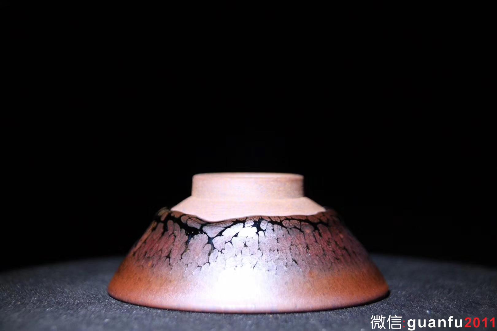 范澤鋒老師 鐵胎油滴盞 口徑8.7 高3.6