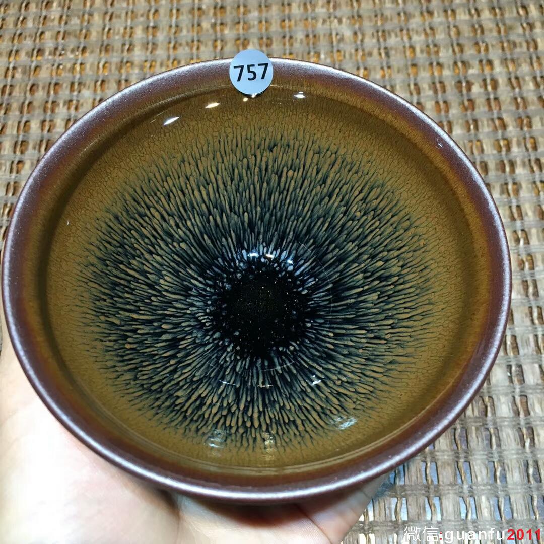 葉禮旺老師 金兔毫束口盞：口徑9.8*5.8