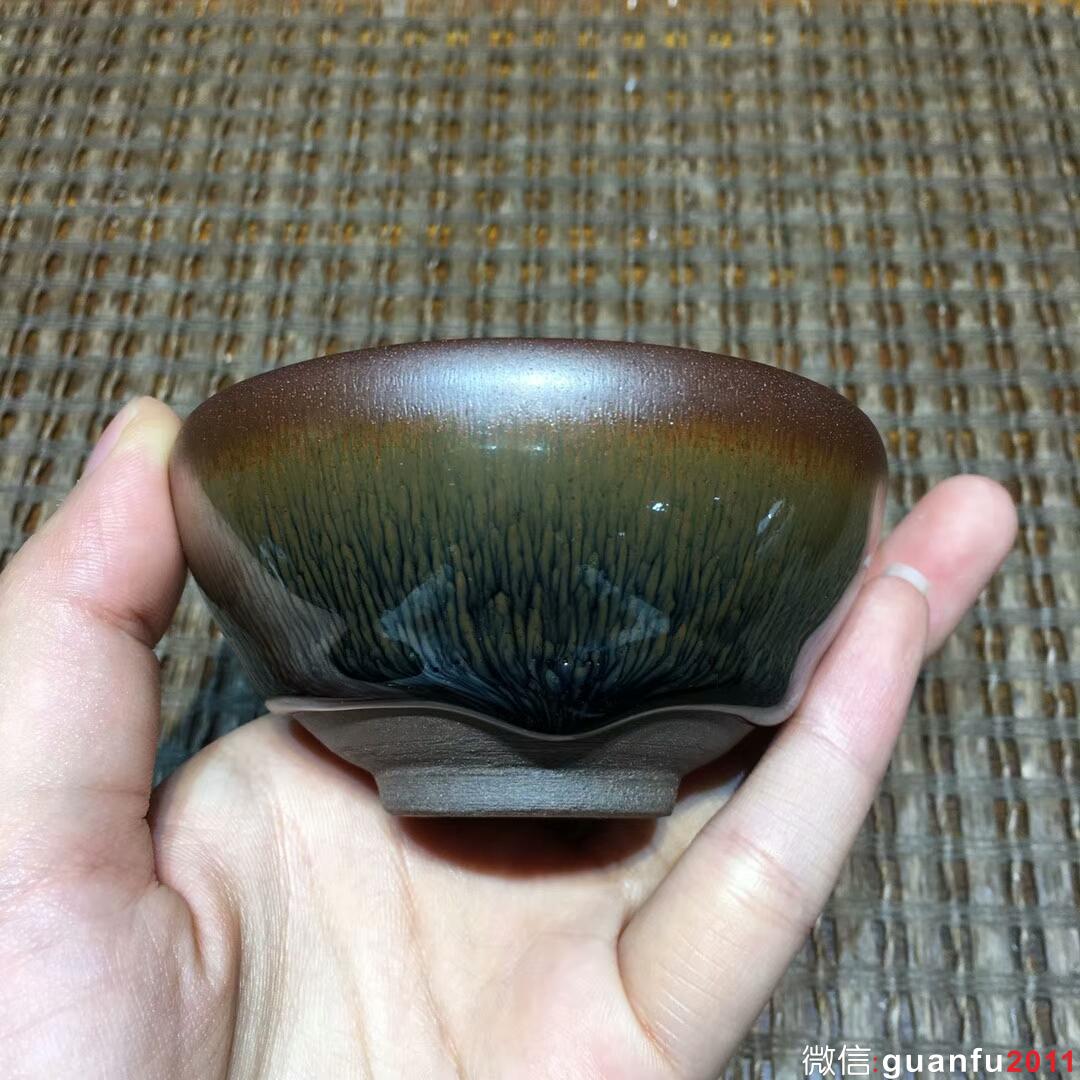 葉禮旺老師 金兔毫斂口盞：口徑8*4