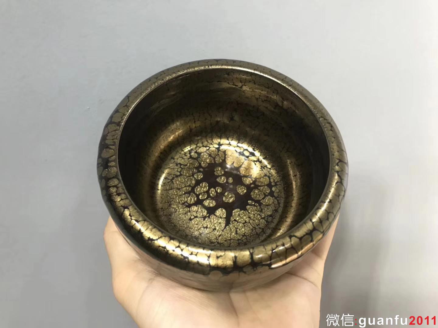 金油滴.星云缽  黃美金老師制  10.5×7.0cm