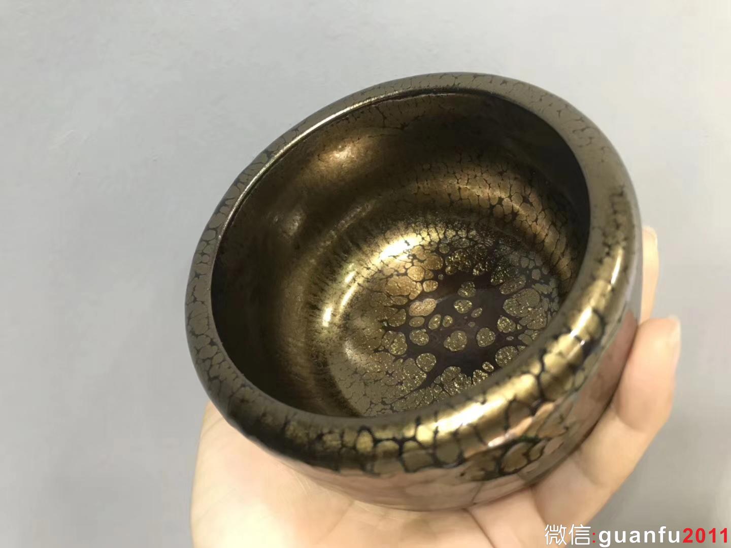 金油滴.星云缽  黃美金老師制  10.5×7.0cm