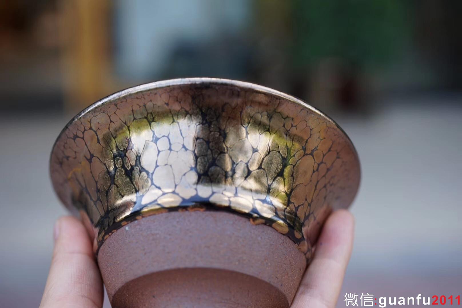 黃上興老師 金油滴口徑10公分撇口