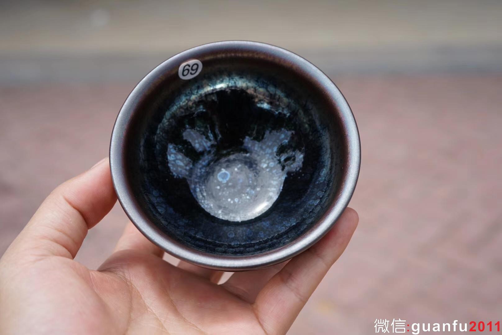 國家級非物質(zhì)文化遺產(chǎn)傳承人 孫建興老師 油滴束口盞，口徑9高5公分