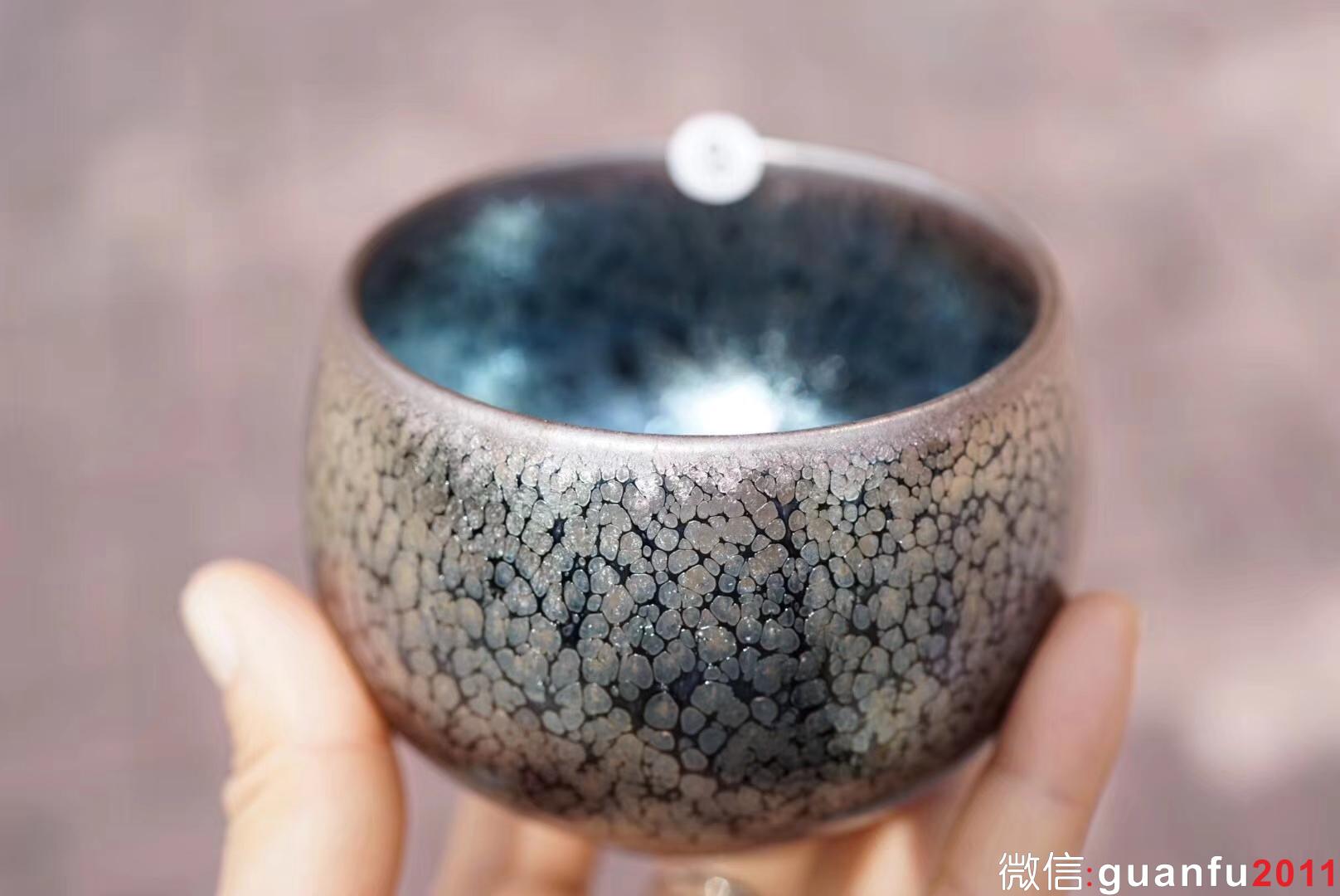 滿天星  建窯四杰 劉學(xué)財老師 手作 7.8×6.8cm