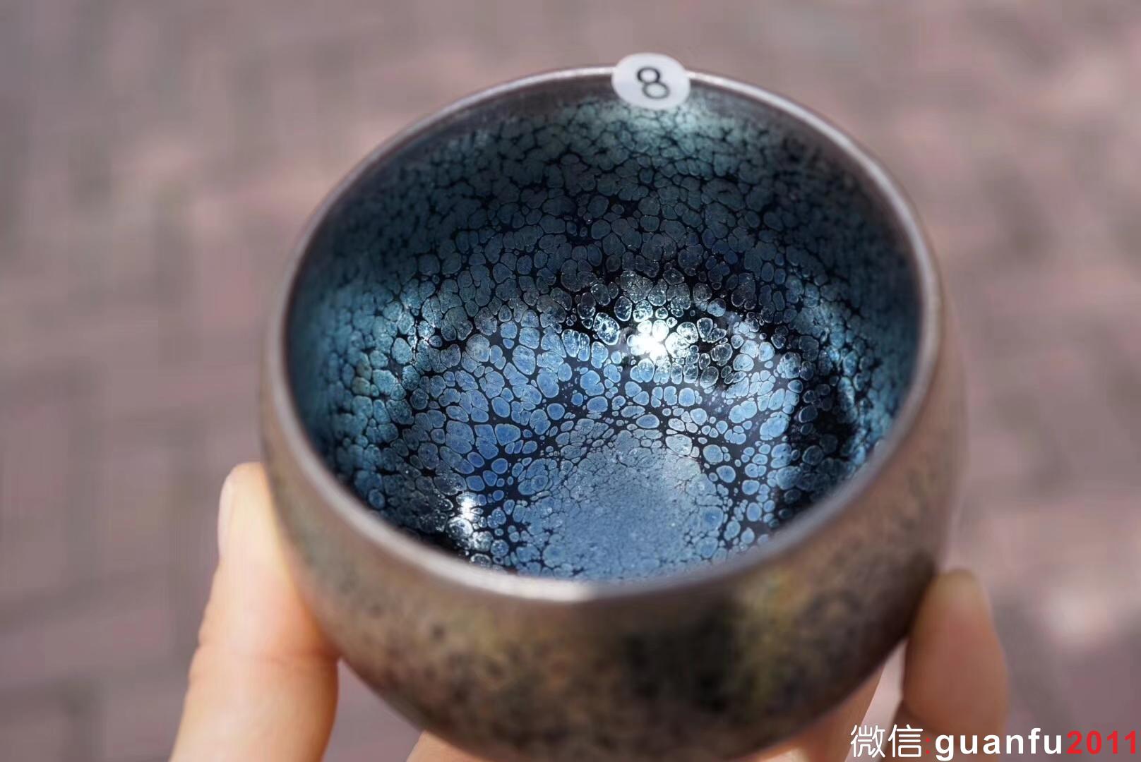 滿天星  建窯四杰 劉學(xué)財老師 手作 7.8×6.8cm