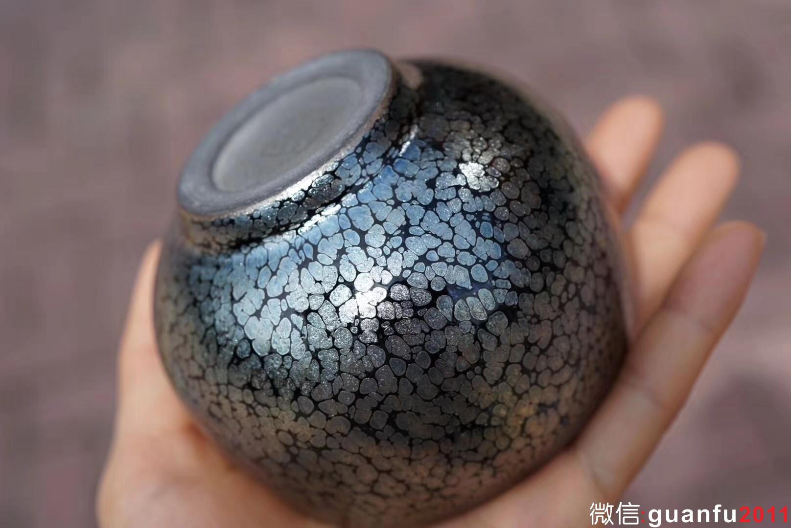 滿天星  建窯四杰 劉學(xué)財老師 手作 7.8×6.8cm