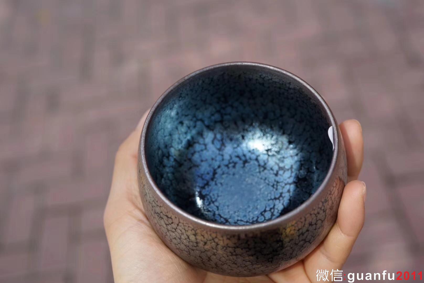 滿天星  建窯四杰 劉學(xué)財老師 手作 7.8×6.8cm