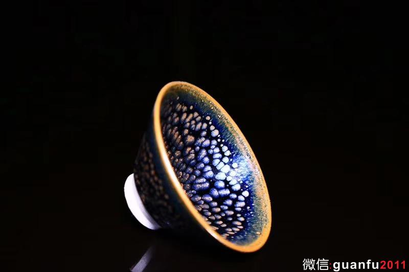 【作者】：揭繼榮老師 【品名】：荷塘月色 【尺寸】：9*5.5 【器型】：斗笠