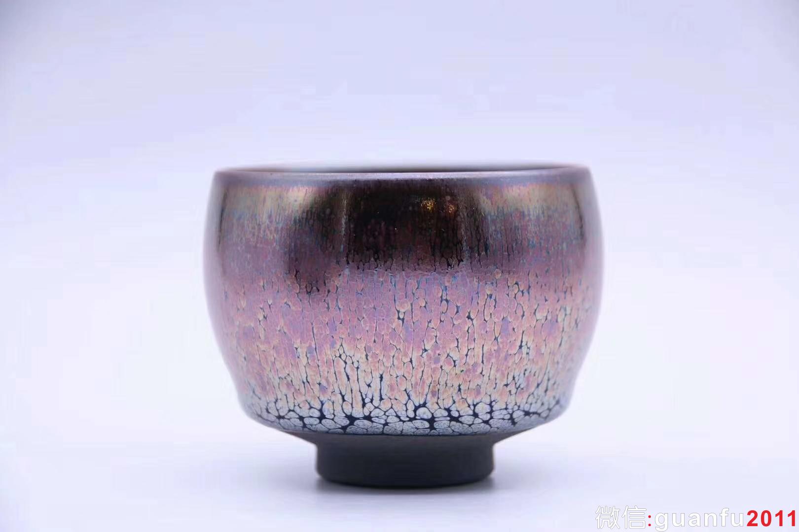 新品甜心 杯紫霞仙子 油滴 李遠(yuǎn)興老師作品 迷你版 束口：8*4.5、甜心杯：6.3*5.2