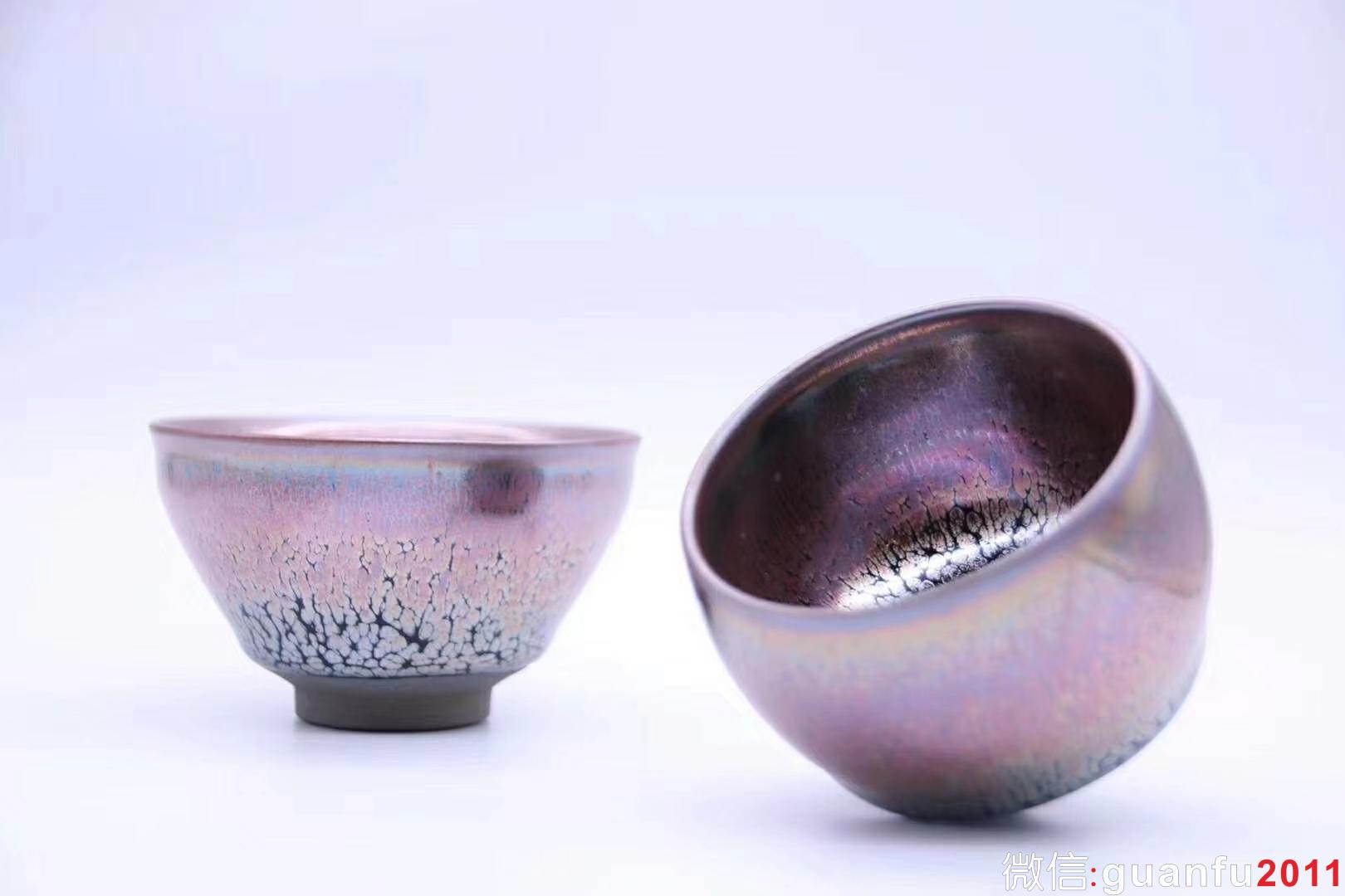 新品甜心 杯紫霞仙子 油滴 李遠(yuǎn)興老師作品 迷你版 束口：8*4.5、甜心杯：6.3*5.2