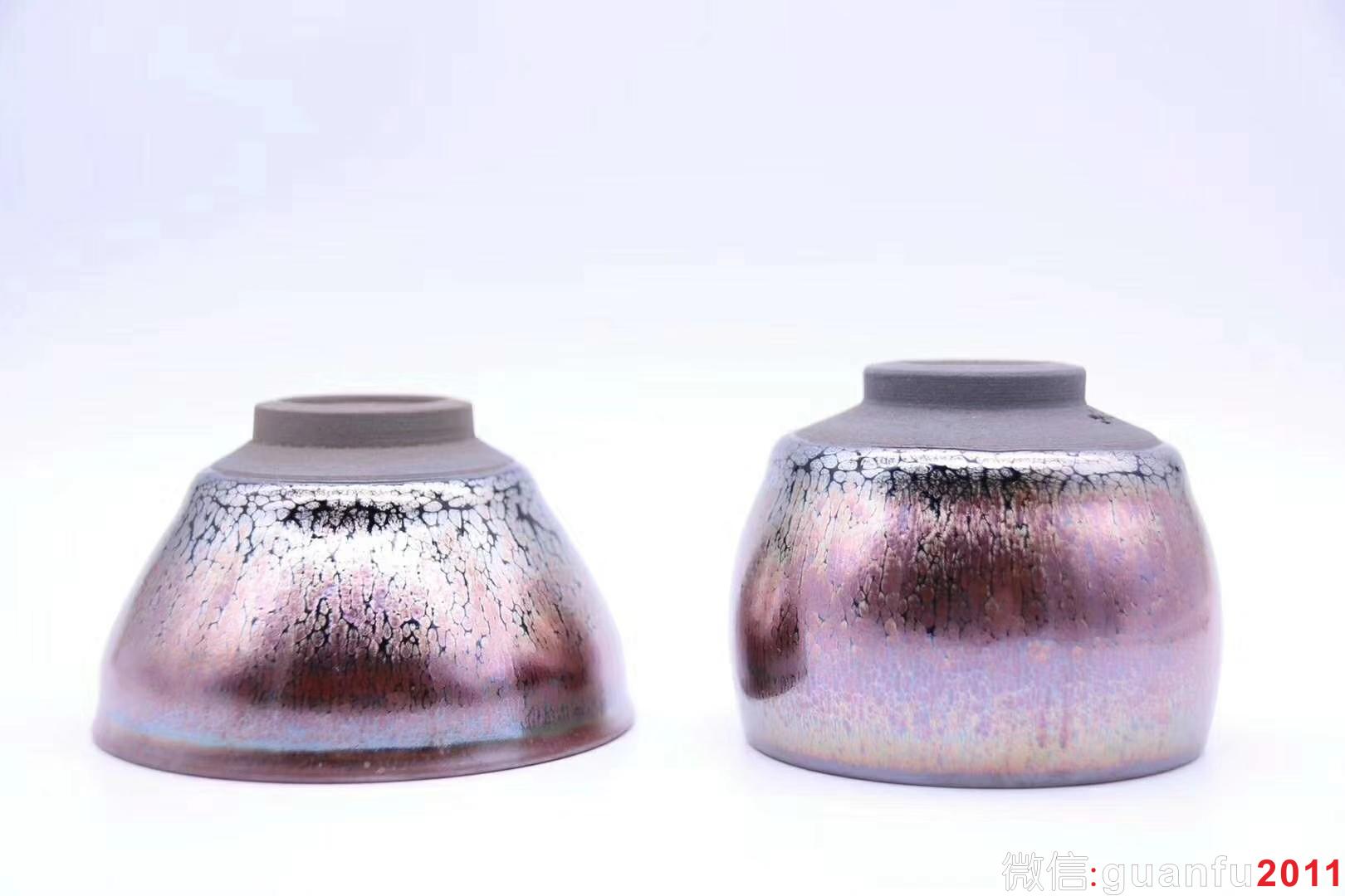 新品甜心 杯紫霞仙子 油滴 李遠(yuǎn)興老師作品 迷你版 束口：8*4.5、甜心杯：6.3*5.2