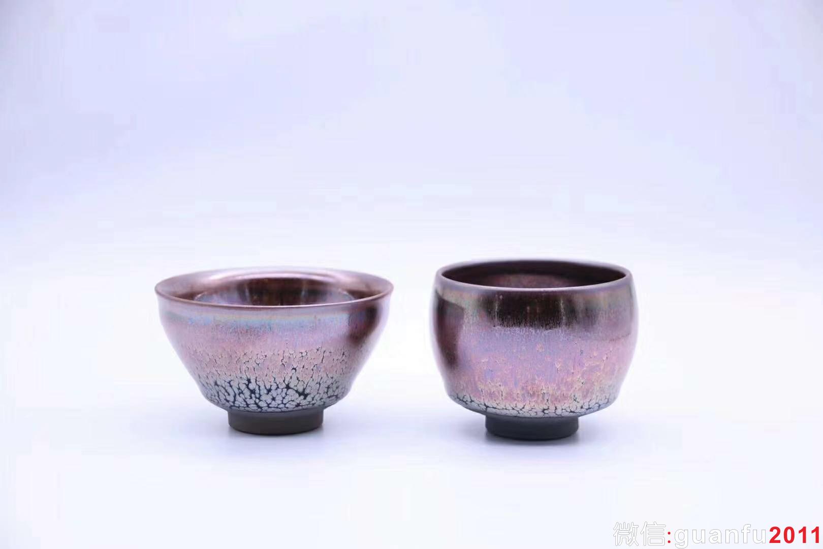 新品甜心 杯紫霞仙子 油滴 李遠(yuǎn)興老師作品 迷你版 束口：8*4.5、甜心杯：6.3*5.2