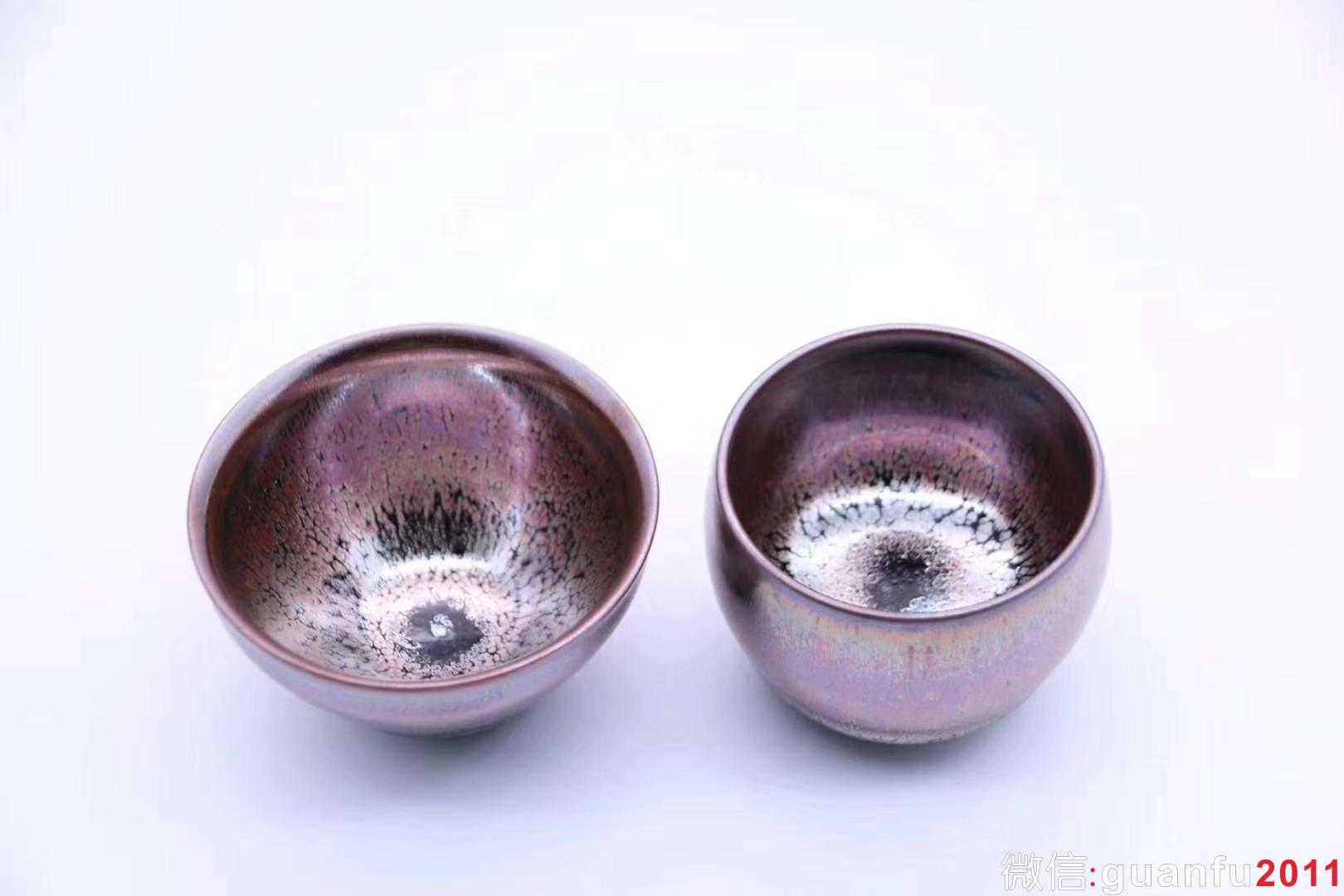 新品甜心 杯紫霞仙子 油滴 李遠(yuǎn)興老師作品 迷你版 束口：8*4.5、甜心杯：6.3*5.2