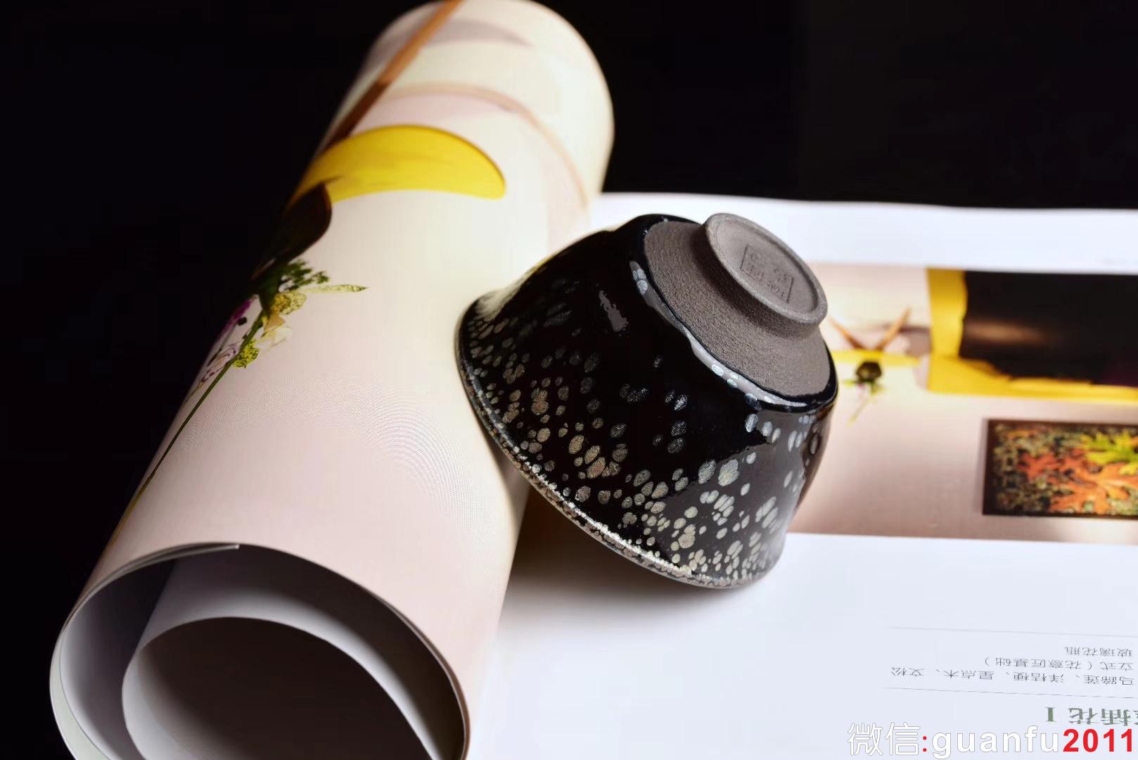 黑底小鈴鐺杯 葉新奴老師手作 8.0*5.0