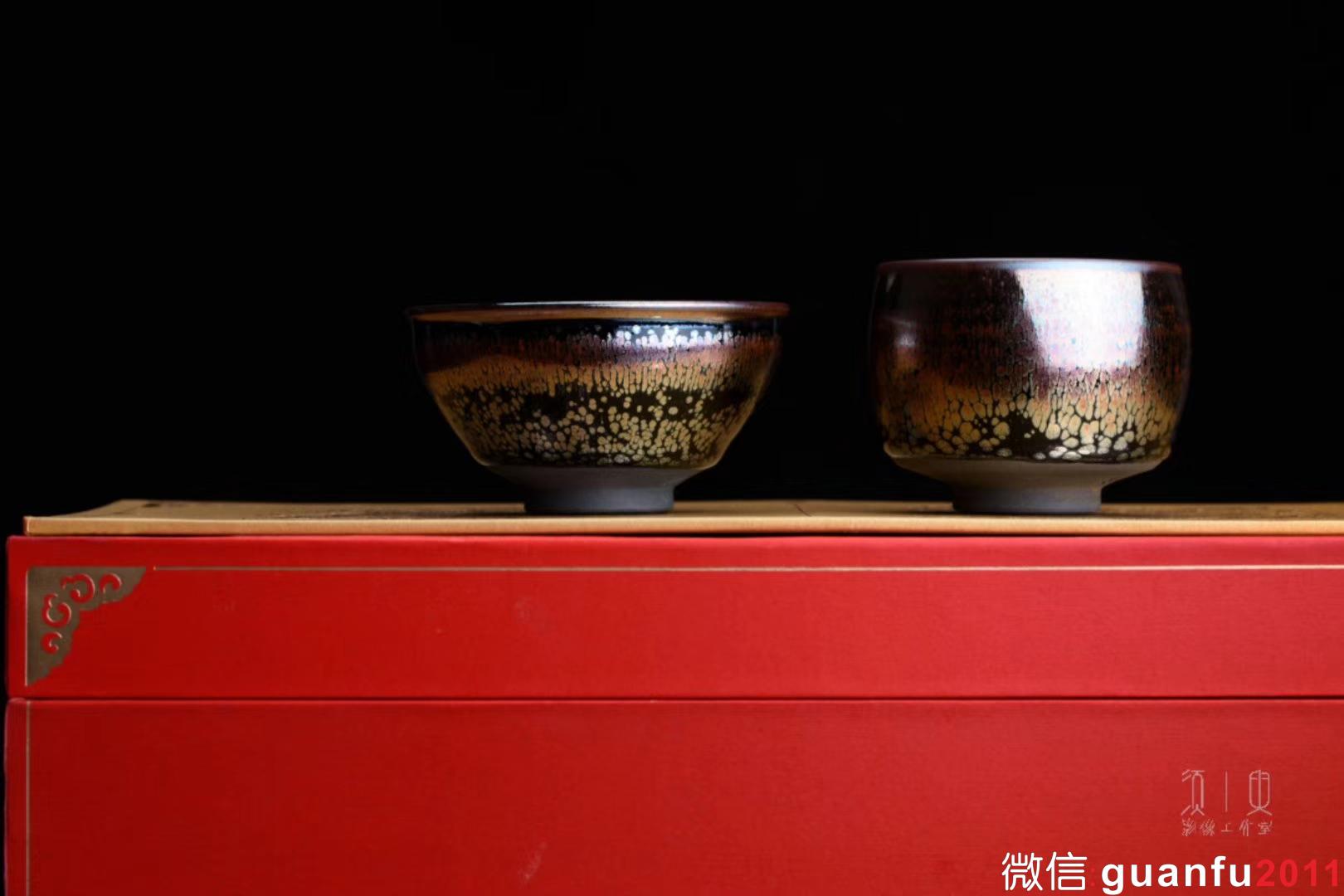 李盞工坊|李遠興老師 紫霞——彩金對杯