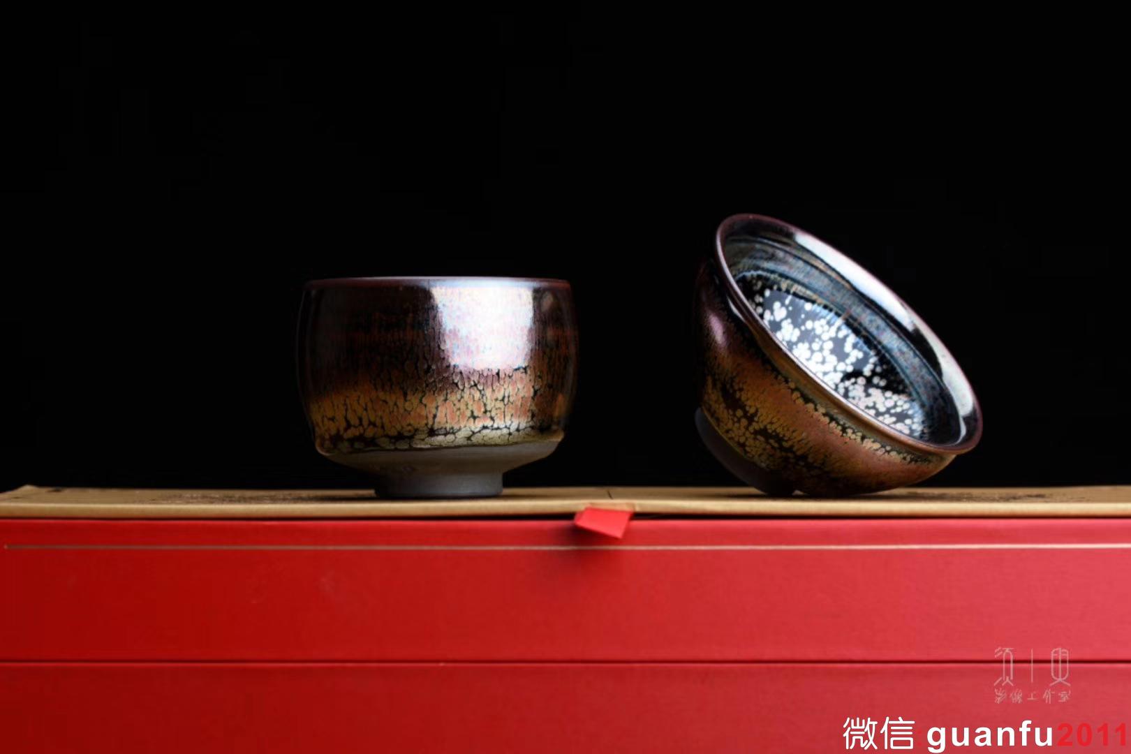 李盞工坊|李遠興老師 紫霞——彩金對杯