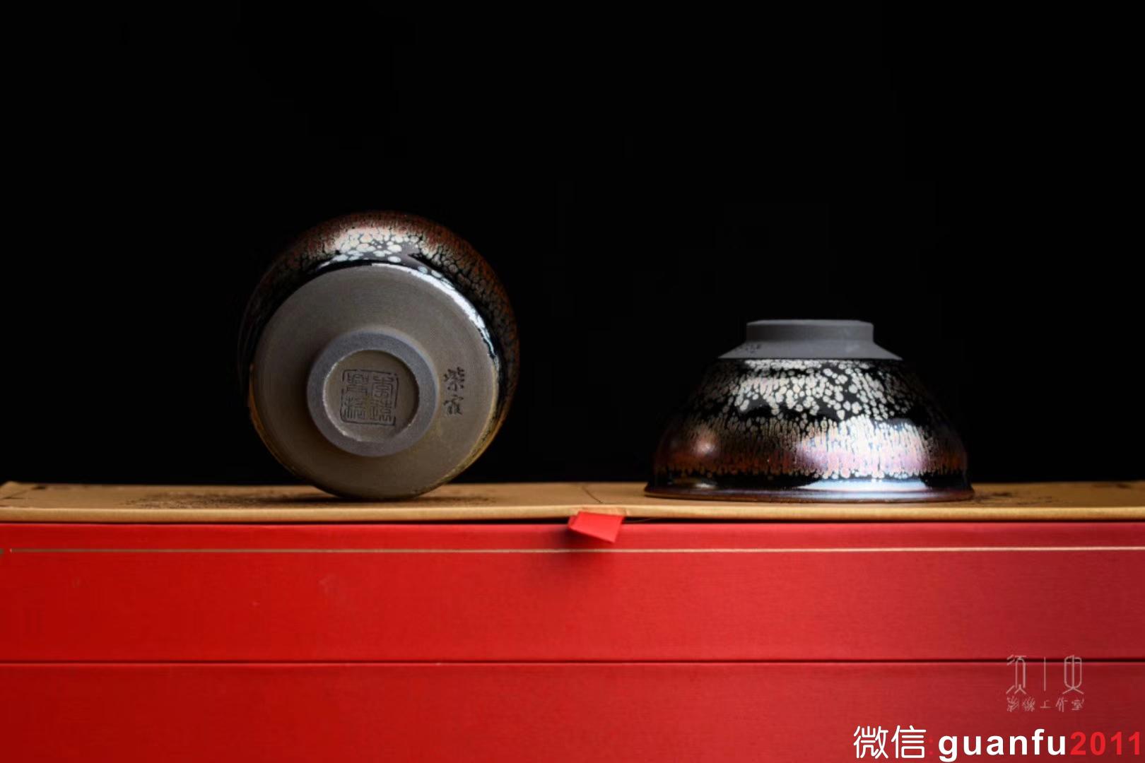 李盞工坊|李遠興老師 紫霞——彩金對杯