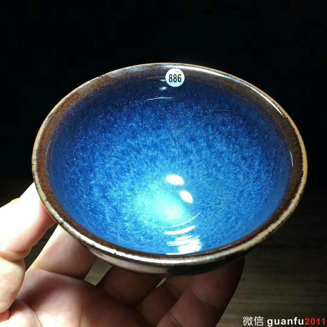 國家級大師～孫建興老師作品：回藍(lán)兔毫！ 口徑9.3高5.3