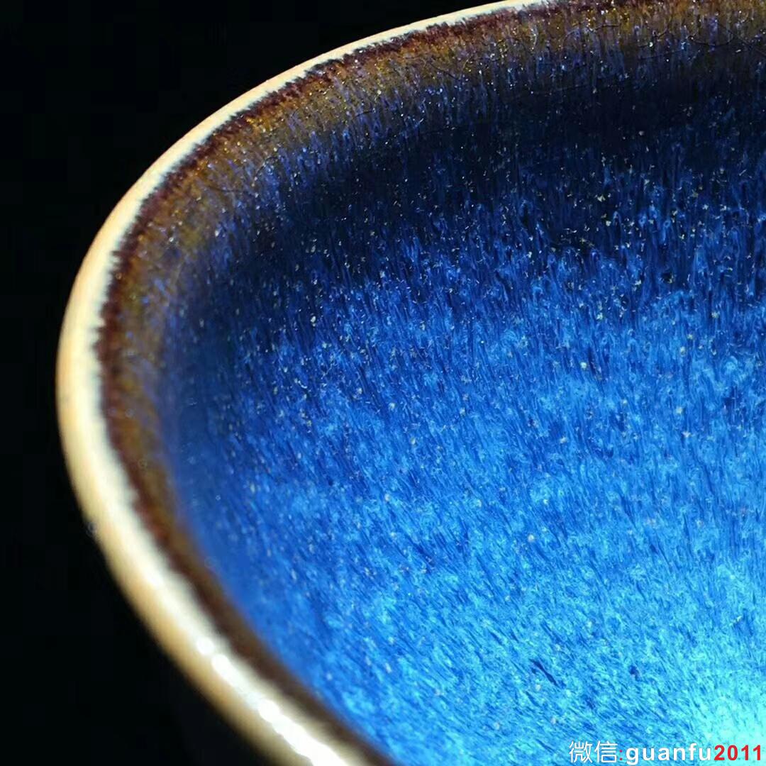 國家級大師～孫建興老師作品：回藍(lán)兔毫！ 口徑9.3高5.3