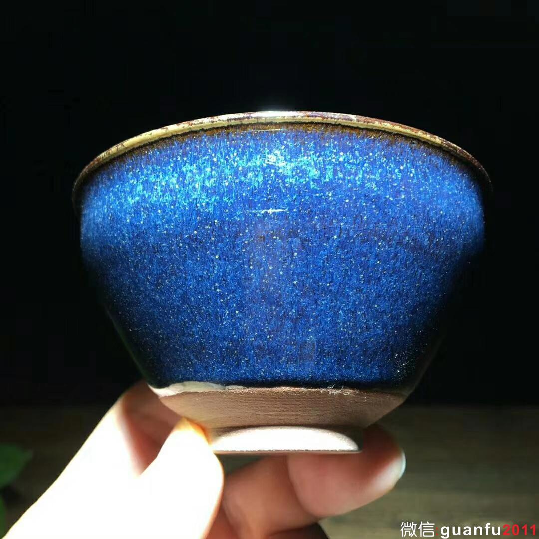 國家級大師～孫建興老師作品：回藍(lán)兔毫！ 口徑9.3高5.3