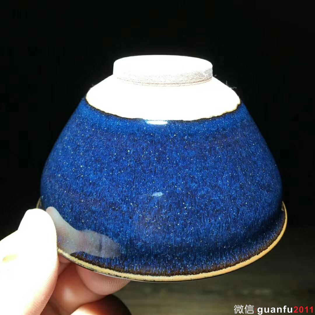 國家級大師～孫建興老師作品：回藍(lán)兔毫！ 口徑9.3高5.3